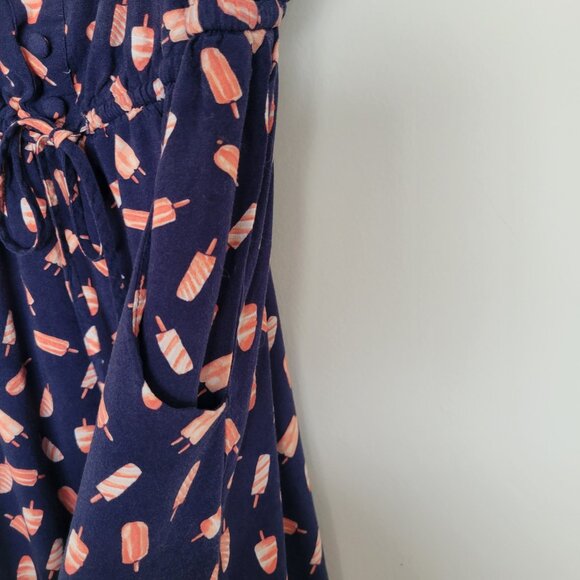 Torrid Popsicle Flowy Midi Dress Elastic Tie Waist Pockets Women's Size 1 - Picture 5 of 9